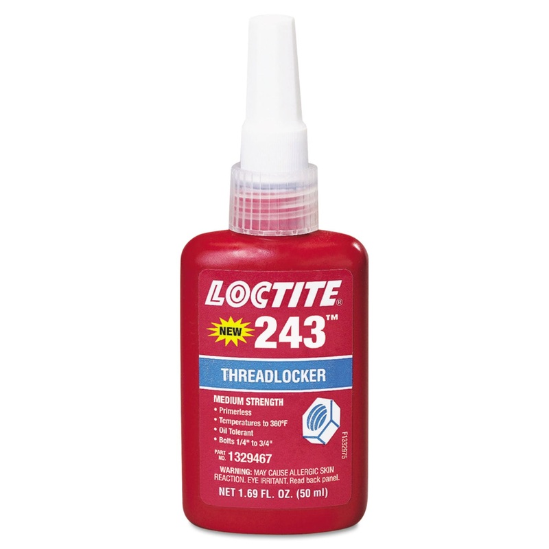 243 Medium-Strength Blue Threadlocker, 10 Ml, Blue
