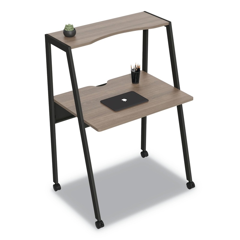 KOMPASS FLEXIBLE HOME/OFFICE DESK, 33W X 23.4D X 48H, MOCHA