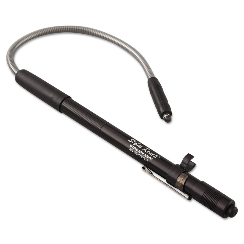 STYLUS REACH FLASHLIGHT, 3 AAAA BATTERIES (INCLUDED), BLACK