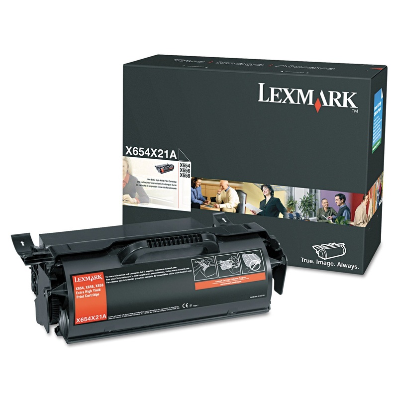 X654X21A EXTRA HIGH-YIELD TONER, 36000 PAGE-YIELD, BLACK