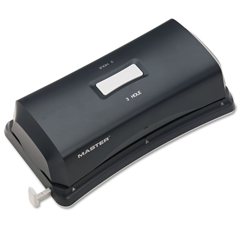 15-Sheet Duo Electric/battery Punch, Two- And Three-Hole Fixed Position Sides