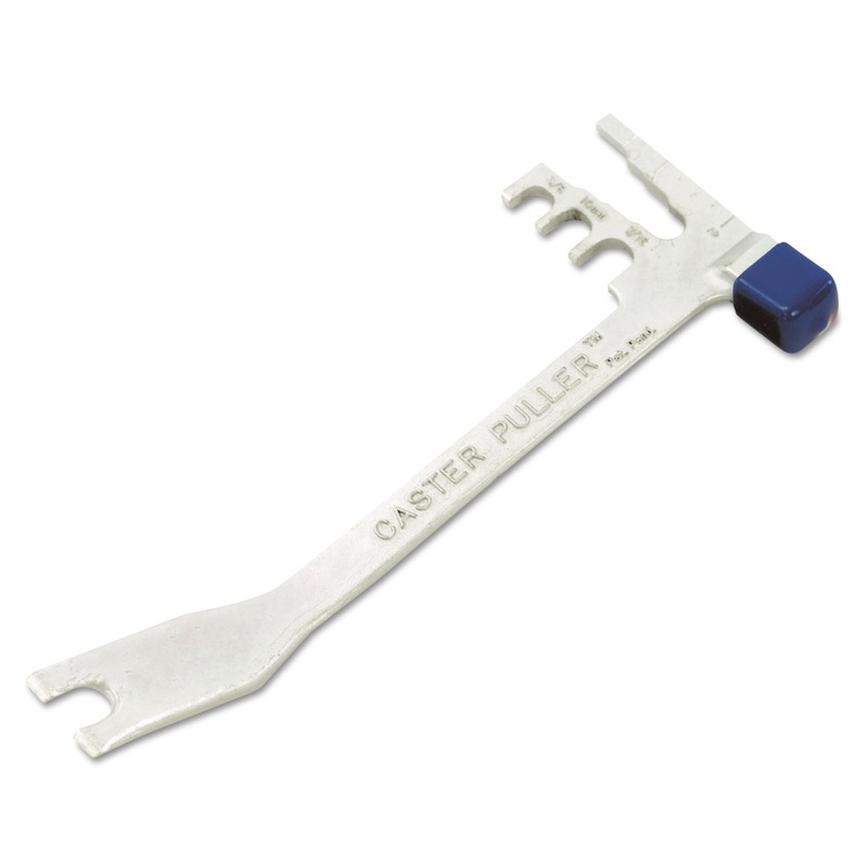 CASTER PULLER TOOL, RECTANGULAR, 3.75W X 9D X 9H, GRAY STEEL