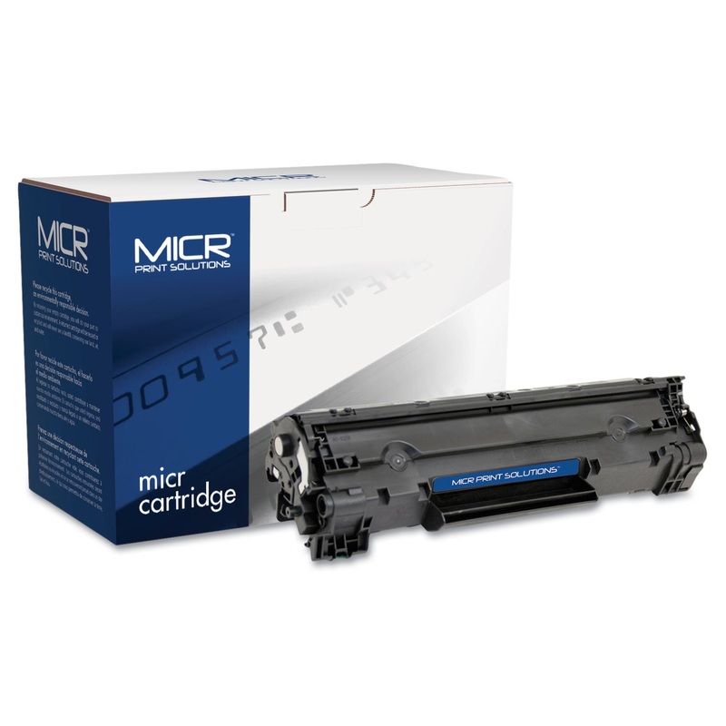 COMPATIBLE CB436A(M) (36AM) MICR TONER, 2000 PAGE-YIELD, BLACK