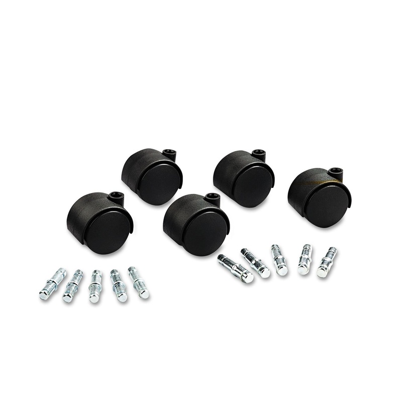 DELUXE DUET CASTERS, POLYURETHANE, B AND K STEMS, 110 LBS/CASTER, 5/SET