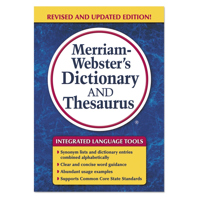 Merriam-Webster’s Dictionary And Thesaurus, 992 Pages