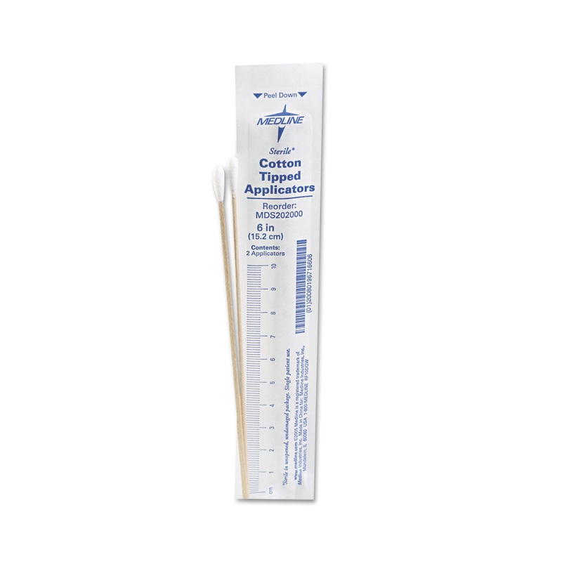 Cotton-Tipped Applicators, 6″, 100 Applicators/box