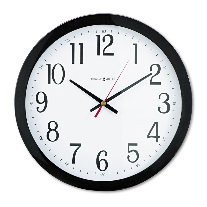 GALLERY WALL CLOCK, 16″ OVERALL DIAMETER, BLACK CASE, 1 AA (SOLD SEPARATELY)