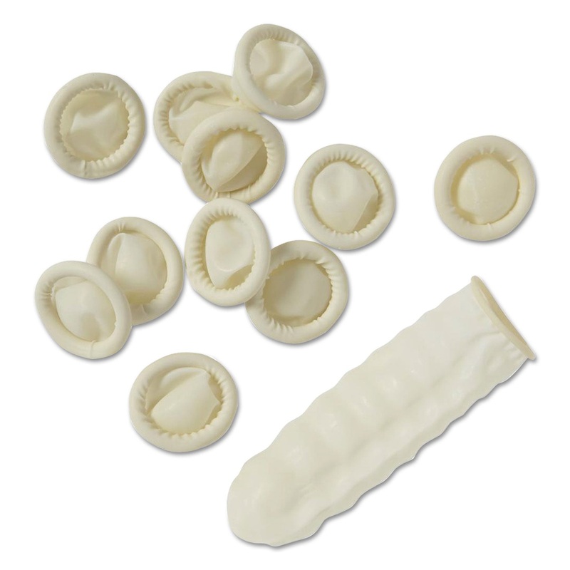 Latex Finger Cots, White, Medium, 144/carton