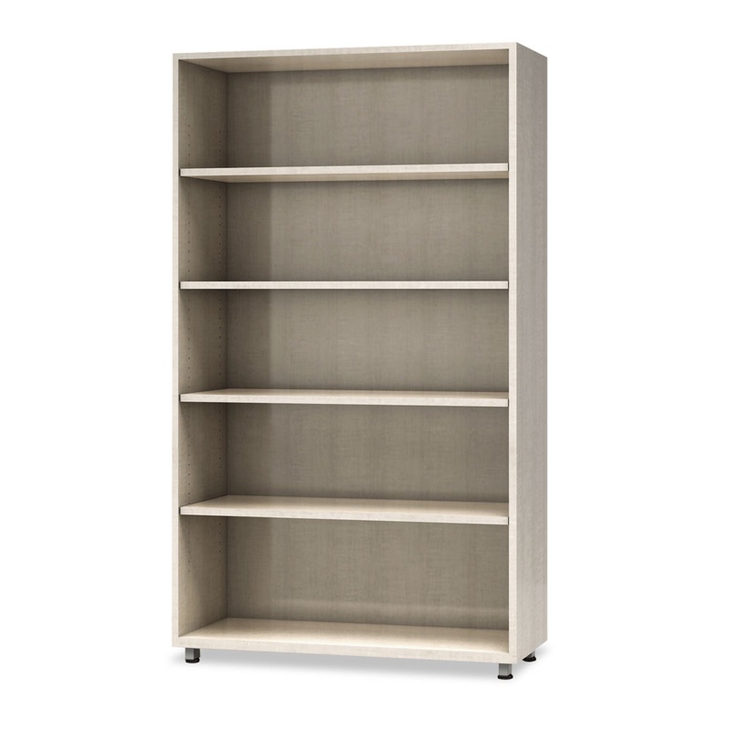 E5 Series Five-Shelf Bookcase, 36w X 15d X 62h, Cocoa