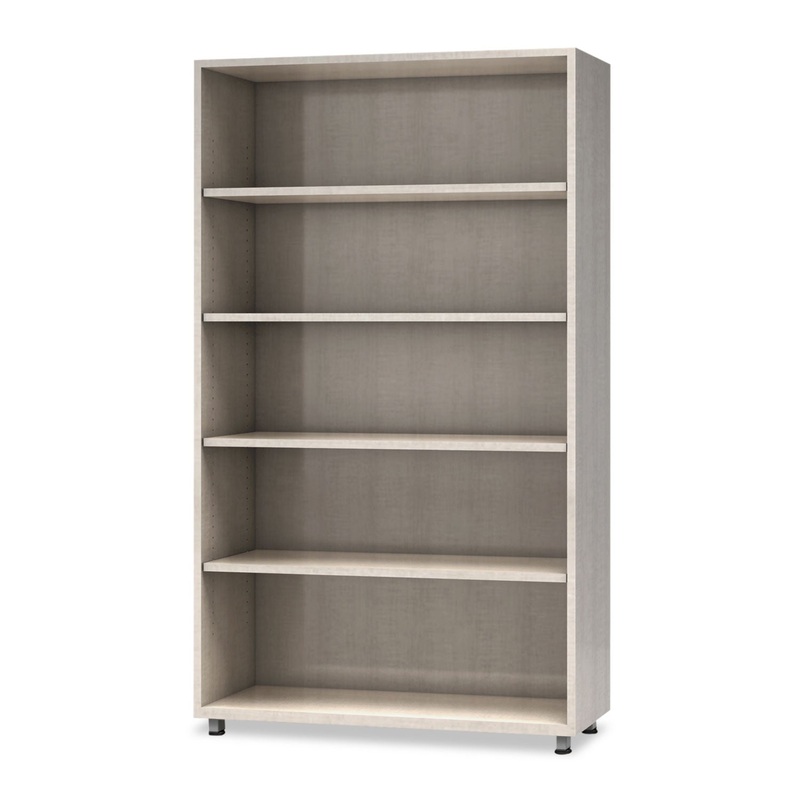 E5 Series Five-Shelf Bookcase, 36w X 15d X 62h, Summer Suede