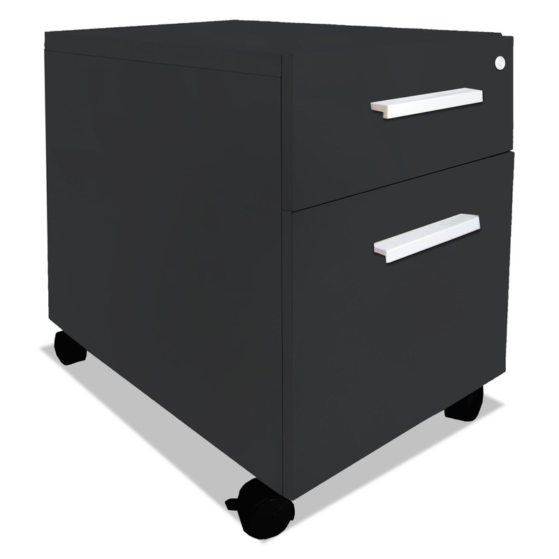 E5 Series Mobile Box/file Pedestal, 15 1/2w X 24d X 23h, Raven