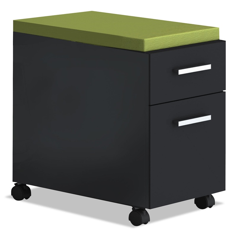 E5 SERIES MOBILE BOX/FILE PEDESTAL, 15.25W X 24D X 23H, RAVEN