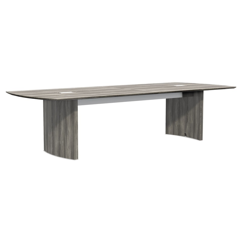 MEDINA 10FT CONFERENCE TABLE TOP, HALF-SECTION, 60 X 48, GRAY STEEL, 2 REQUIRED