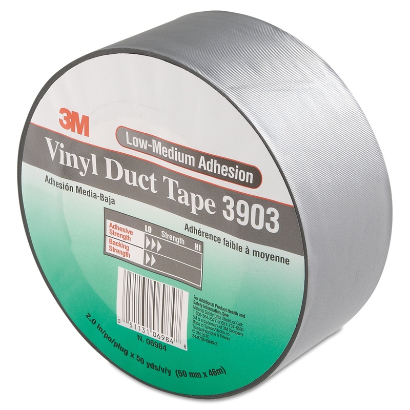 3903 VINYL DUCT TAPE, 2″ X 50 YDS, GRAY