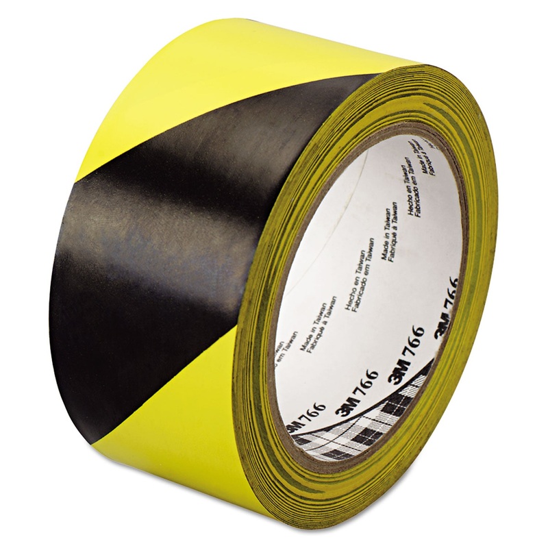 766 Hazard Warning Tape, Black/yellow, 2″ X 36yds