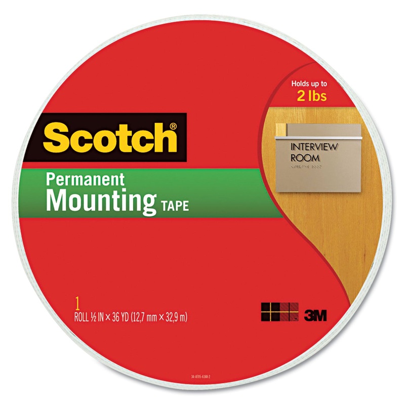 Foam Mounting Tape, 3/4″ Wide X 1368″ Long