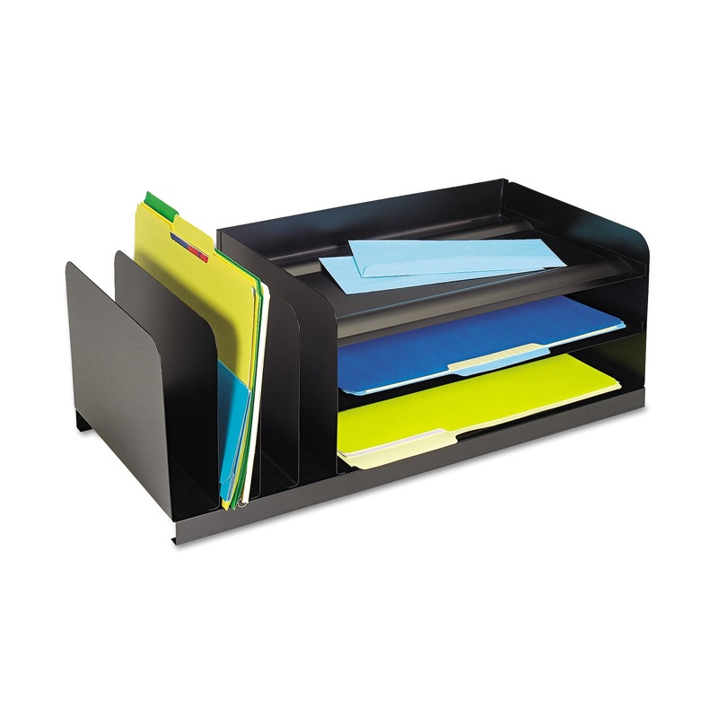 LEGAL SIZE COMBINATION ORGANIZER, 7 SECTIONS, LETTER TO LEGAL SIZE FILES, 25.88″ X 11″ X 8.13″, BLACK