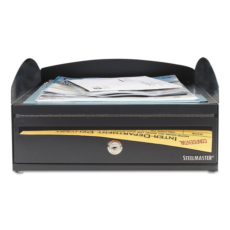 LOCKIT INBOX DESK TRAY, 1 SECTION, LETTER SIZE FILES, 11″ X 14.25″ X 5.88″, BLACK