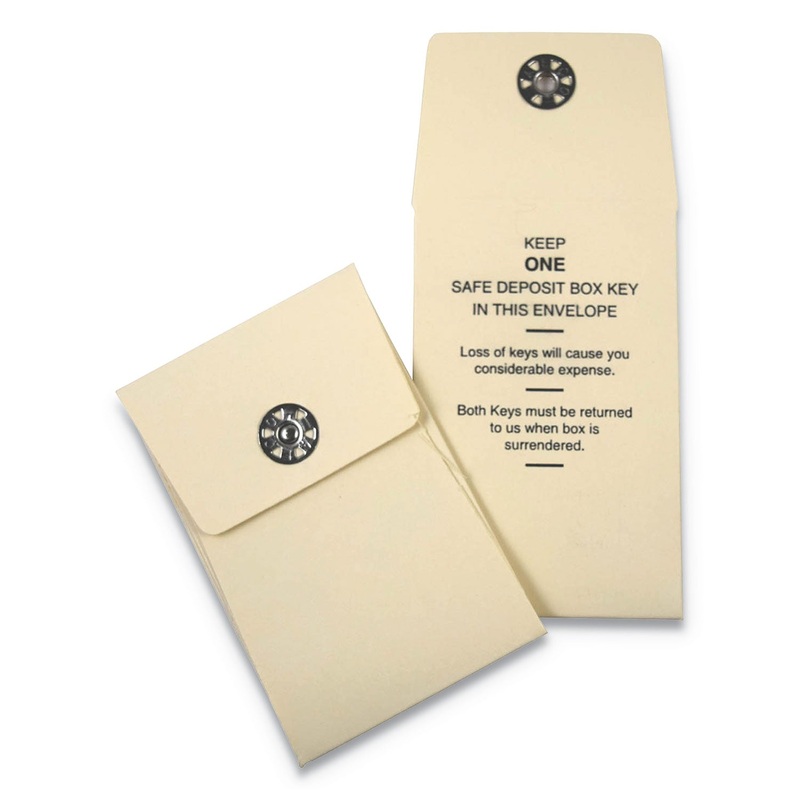 NYLON VAULT KEY-HOLE SIGNALS, 1-KEY, 2 1/2″ X 3 1/2″, SAND, 250/BOX