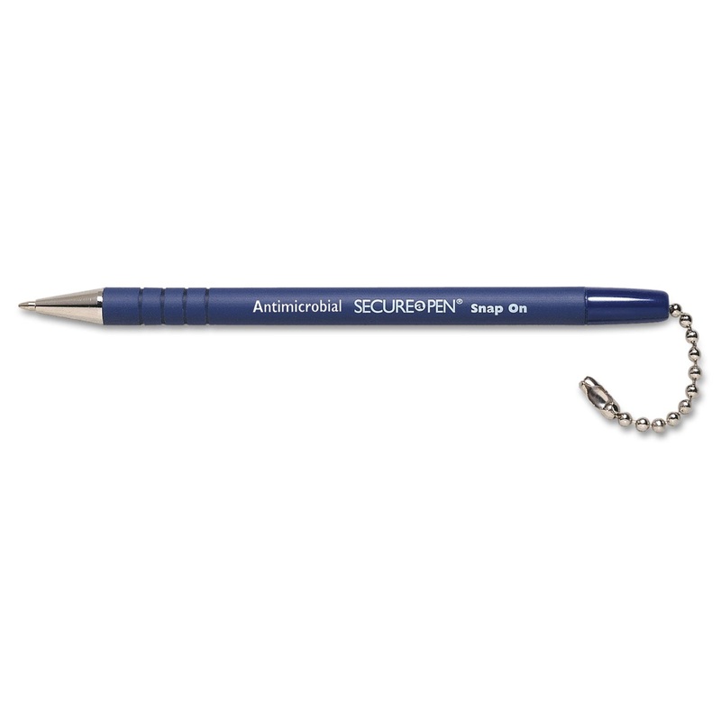 REPLACEMENT BALLPOINT PEN FOR THE SECURE-A-PEN SYSTEM, 1MM, BLUE INK/BARREL