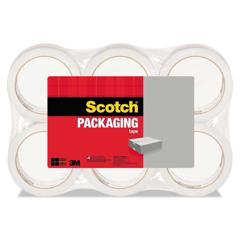 3350 GENERAL PURPOSE PACKAGING TAPE, 3″ CORE, 1.88″ X 109 YDS, CLEAR, 6/PACK