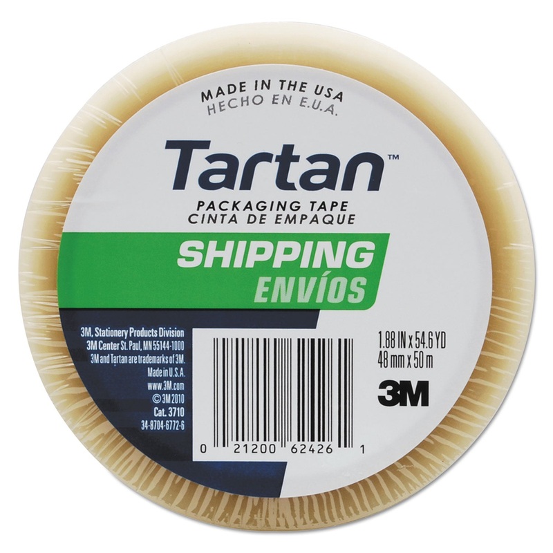 3710 PACKAGING TAPE, 3″ CORE, 1.88″ X 54.6 YDS, CLEAR