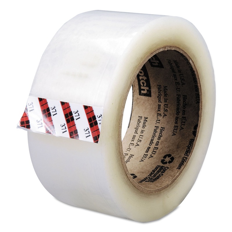 BOX SEALING TAPE, 3″ CORE, 48 MM X 100 M, CLEAR, 36/CARTON