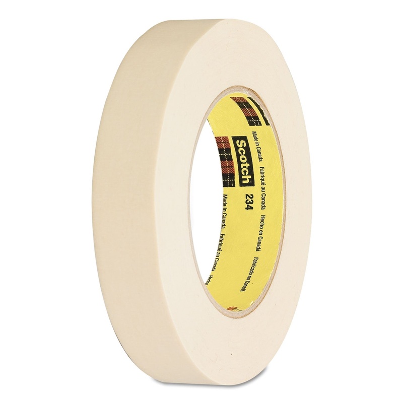 GENERAL PURPOSE MASKING TAPE 234, 3″ CORE, 12 MM X 55 M, TAN
