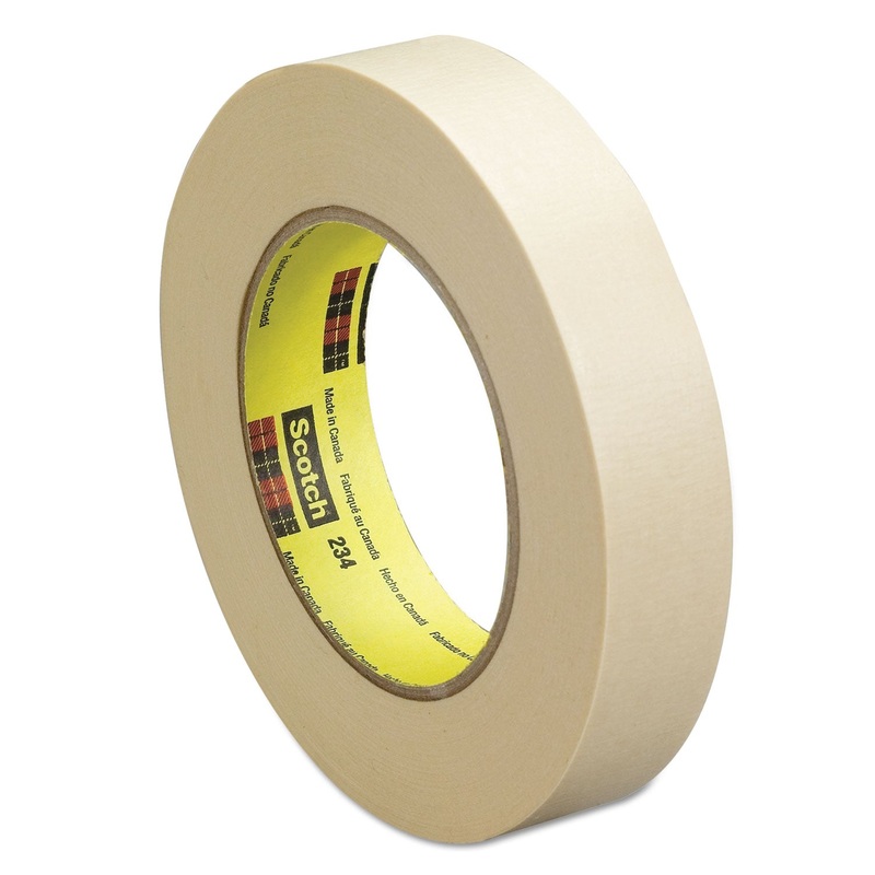 GENERAL PURPOSE MASKING TAPE 234, 3″ CORE, 18 MM X 55 M, TAN