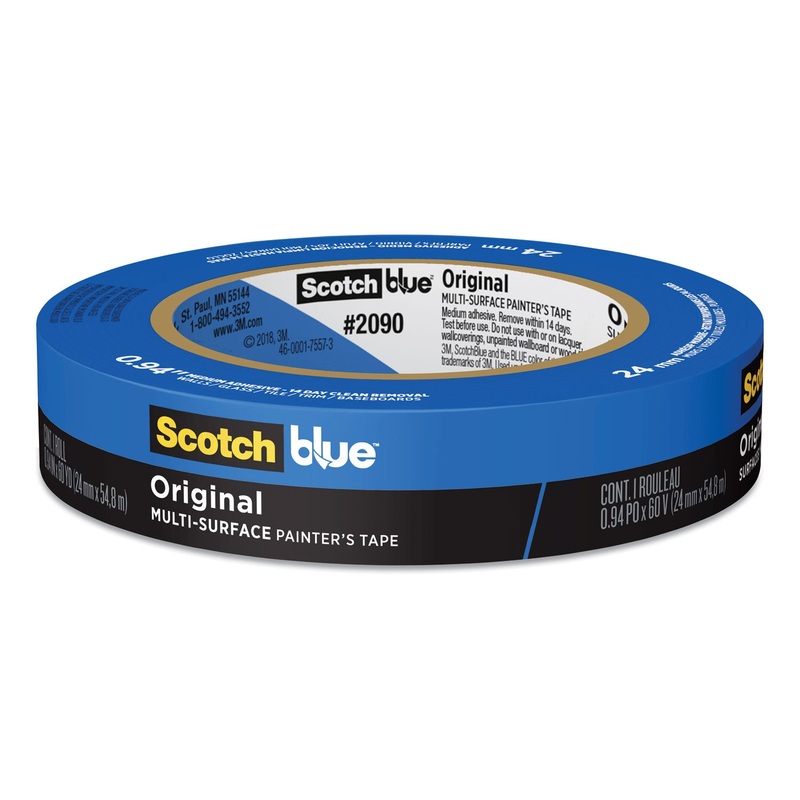 ORIGINAL MULTI-SURFACE PAINTER’S TAPE, 3″ CORE, 0.94″ X 60 YDS, BLUE