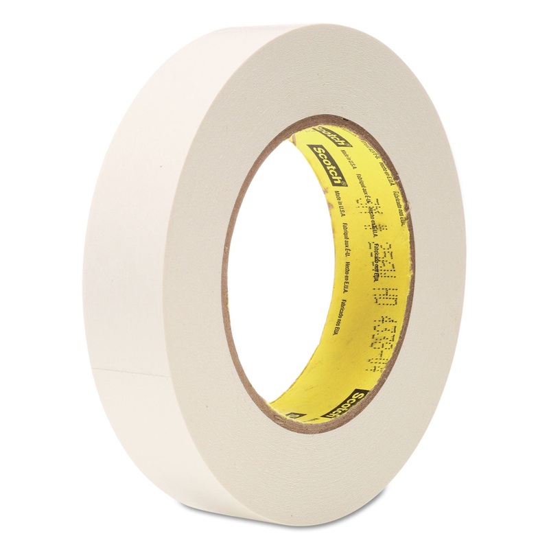 PRINTABLE FLATBACK PAPER TAPE, 3″ CORE, 1″ X 60 YDS, WHITE