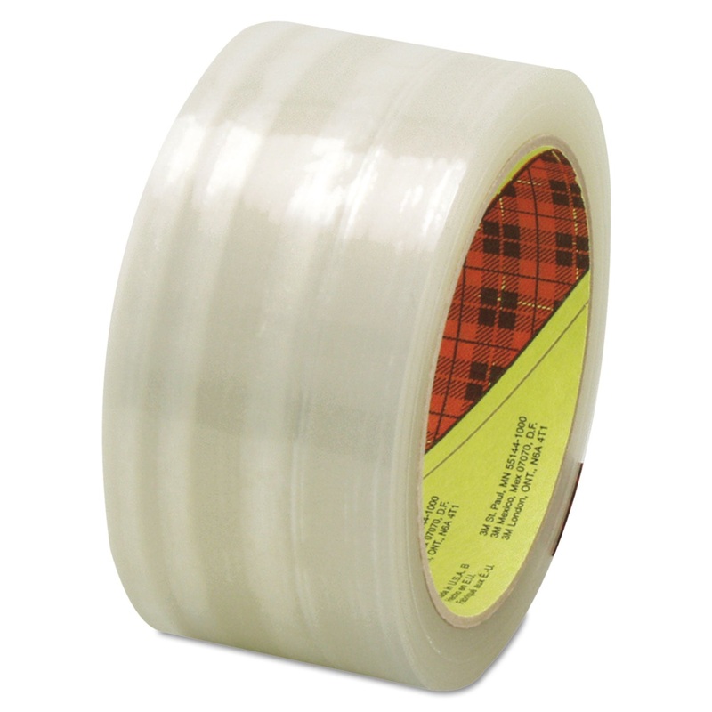 SCOTCH 373 HIGH PERFORMANCE BOX SEALING TAPE, 48 MM X 50 M, CLEAR
