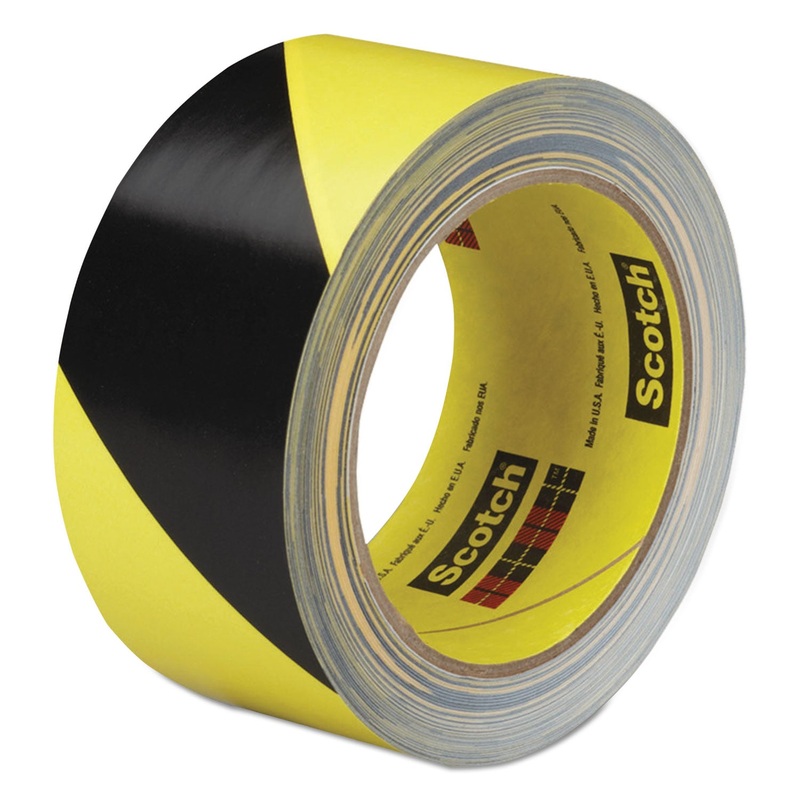 Caution Stripe Tape, 2w X 108ft Roll