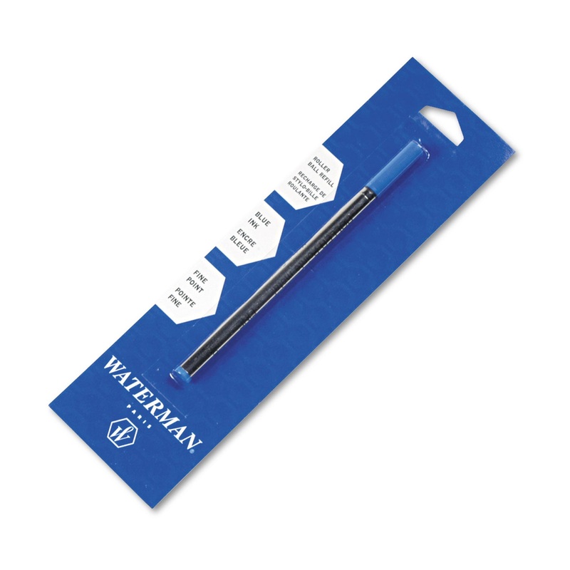REFILL FOR WATERMAN ROLLER BALL PENS, FINE POINT, BLUE INK