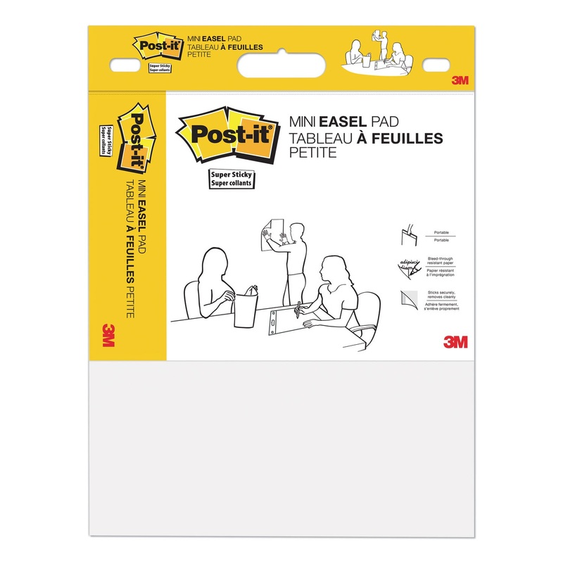 SELF STICK EASEL PADS, 15 X 18, WHITE, 20 SHEETS/PAD, 2 PADS/PACK