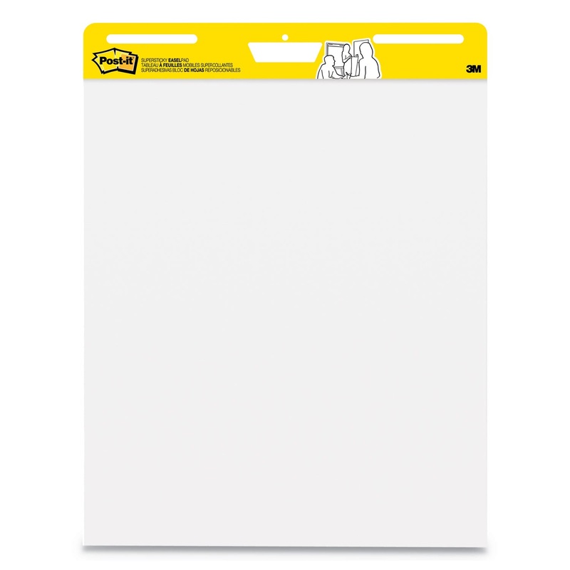 SELF-STICK WALL PAD, 25 X 30, WHITE, 30 SHEETS, 2/CARTON