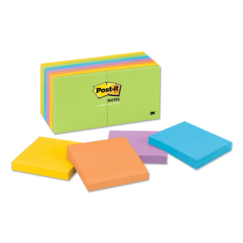 Original Pads In Jaipur Colors, 3 X 3, 100-Sheet, 14/pack