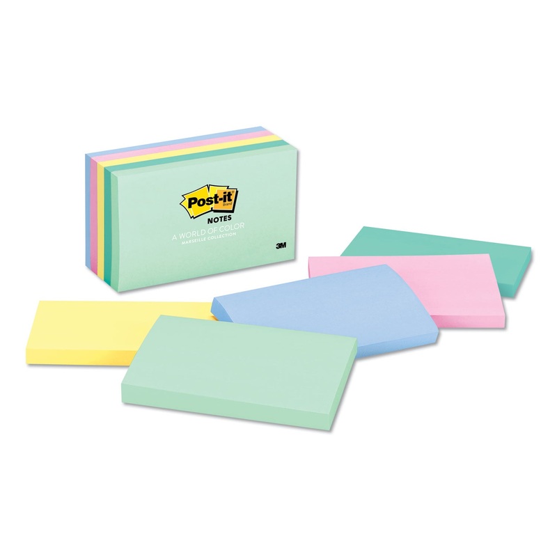 Original Pads In Marseille Colors, 3 X 5, 100-Sheet, 5/pack