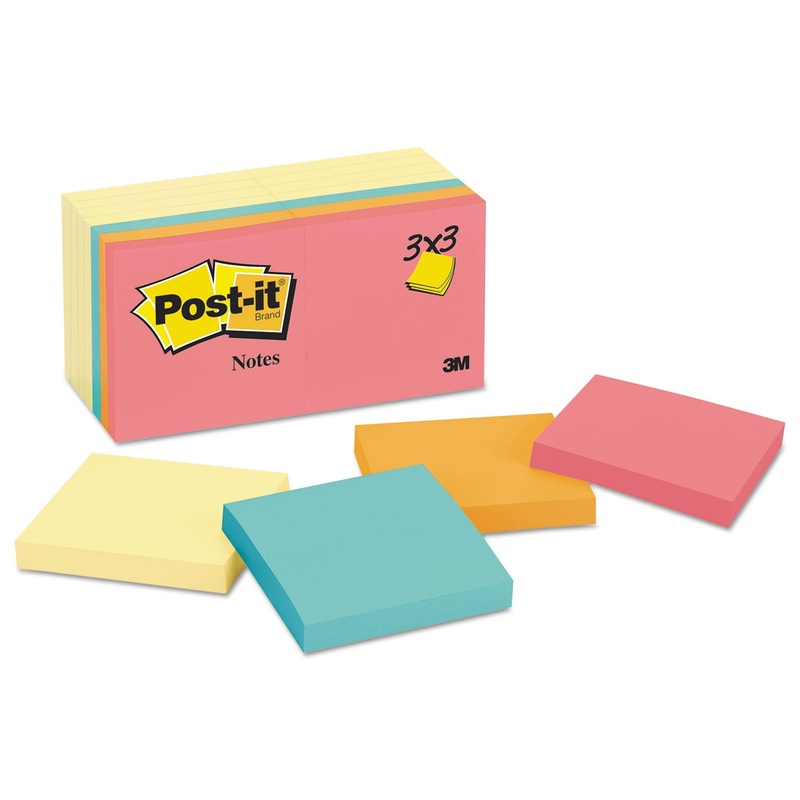 Original Pads Value Pack, 3 X 3, Canary Yellow/cape Town, 100-Sheet, 14 Pads