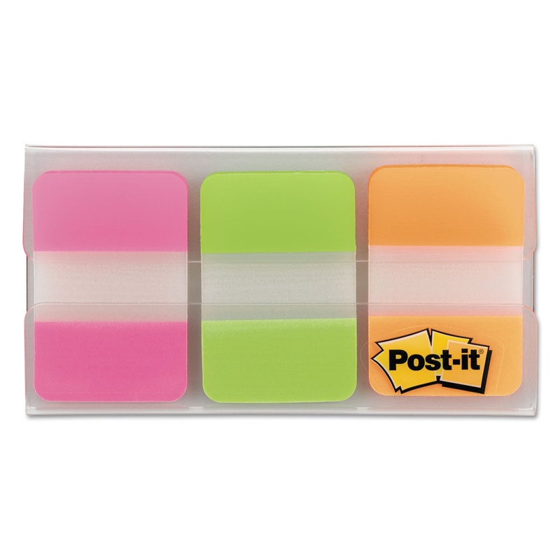 1″ TABS, 1/5-CUT TABS, ASSORTED BRIGHTS, 1″ WIDE, 66/PACK