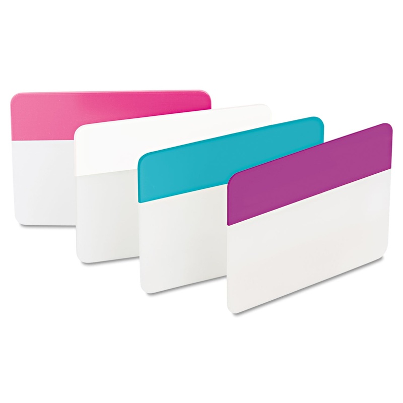 2″ AND 3″ TABS, 1/5-CUT TABS, ASSORTED PASTELS, 2″ WIDE, 24/PACK