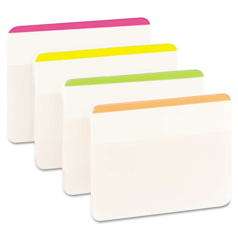 2″ AND 3″ TABS, LINED, 1/5-CUT TABS, ASSORTED BRIGHTS, 2″ WIDE, 24/PACK