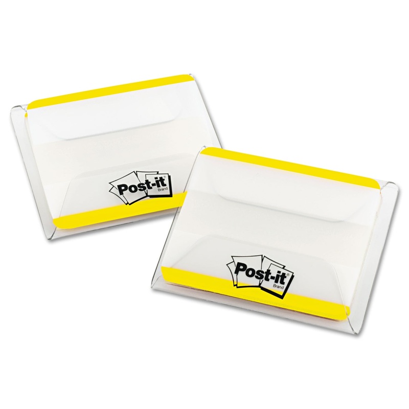 2″ AND 3″ TABS, LINED, 1/5-CUT TABS, YELLOW, 2″ WIDE, 50/PACK
