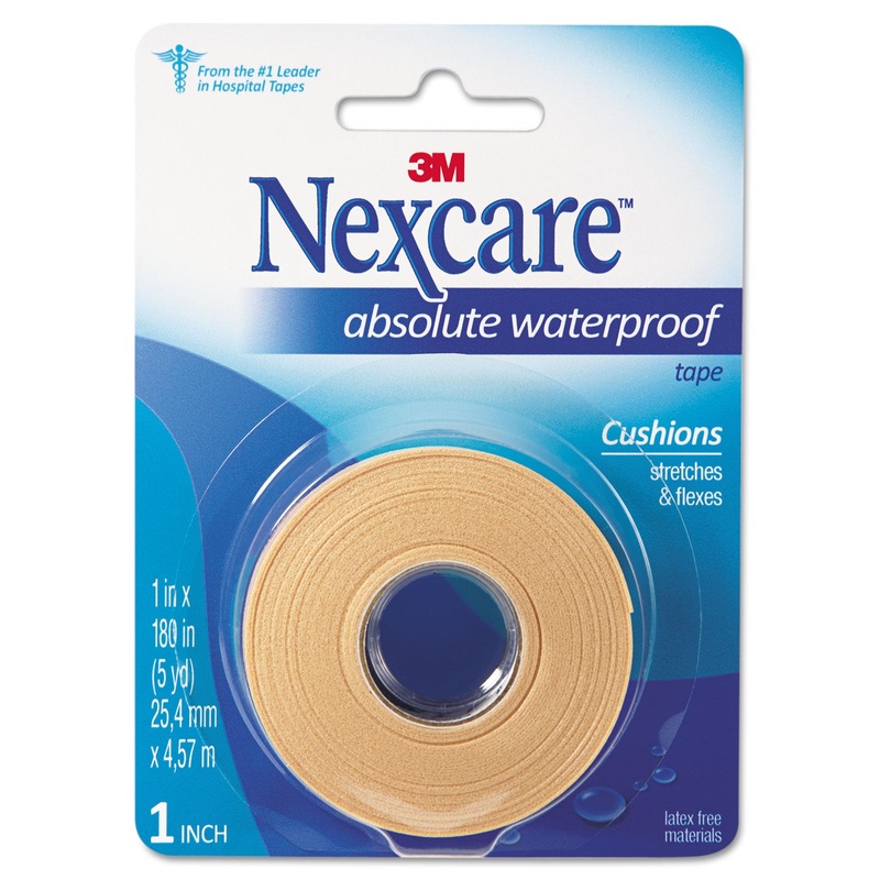 Absolute Waterproof First Aid Tape, Foam, 1″ X 180″