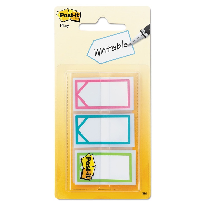 Arrow 1″ Page Flags, Three Assorted Bright Colors, 60/pack