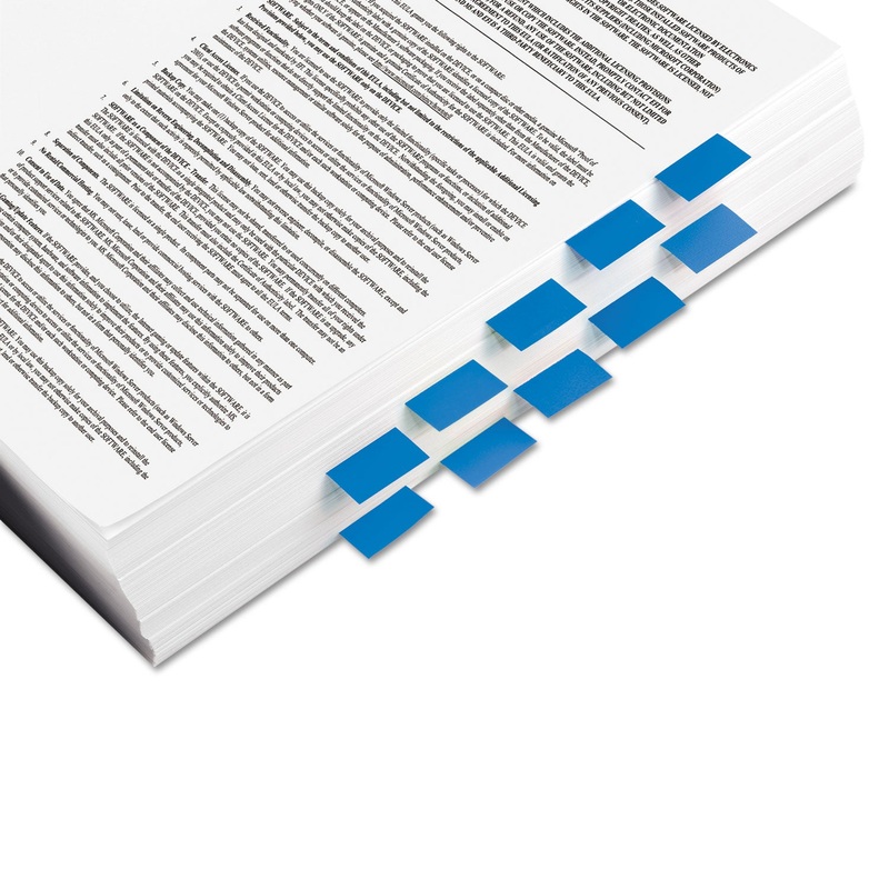 Marking Page Flags In Dispensers, Blue, 12 50-Flag Dispensers/pack
