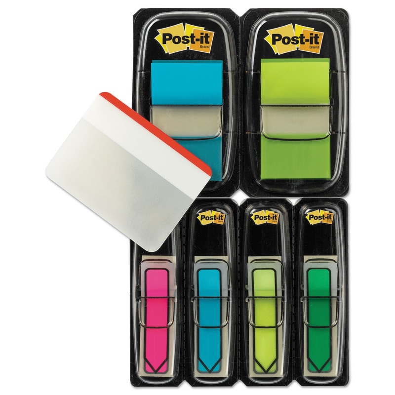 Page Flag Value Pack, Assorted, 96 1/2″ Arrow, 100 1″ Flags, 12 2″ Filing Tabs