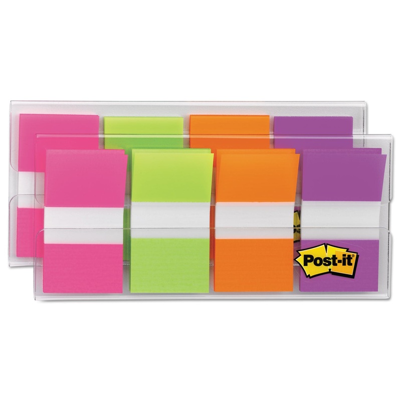 Page Flags In Portable Dispenser, Bright, 160 Flags/dispenser