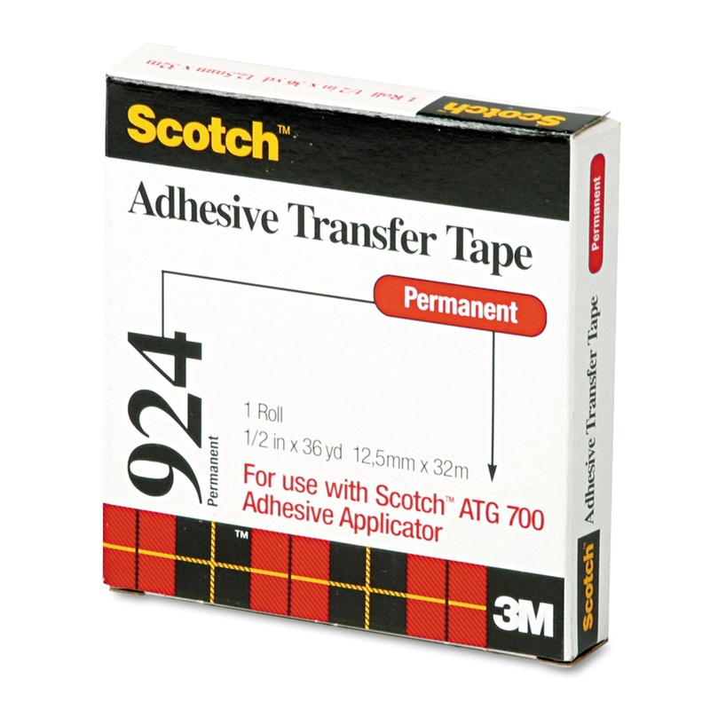 Adhesive Transfer Tape, 1/2″ Wide X 36yds
