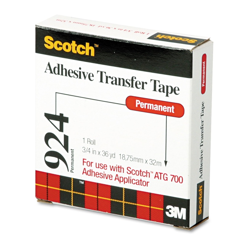 Adhesive Transfer Tape Roll, 3/4″ Wide X 36yds